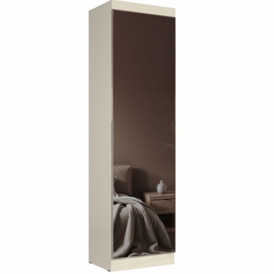 Sapateira Roupeiro Thor J&A Móveis 01 porta com espelho – Branco Brilho
