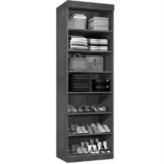 Sapateira Roupeiro Thor J&A Móveis 01 porta com espelho – Branco Brilho