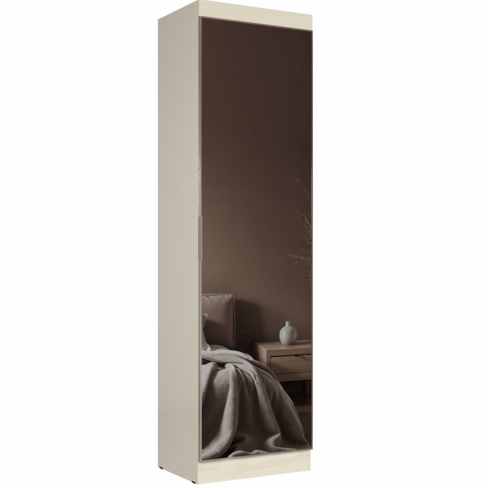 Sapateira Roupeiro Thor J&A Móveis 01 porta com espelho – Branco Brilho