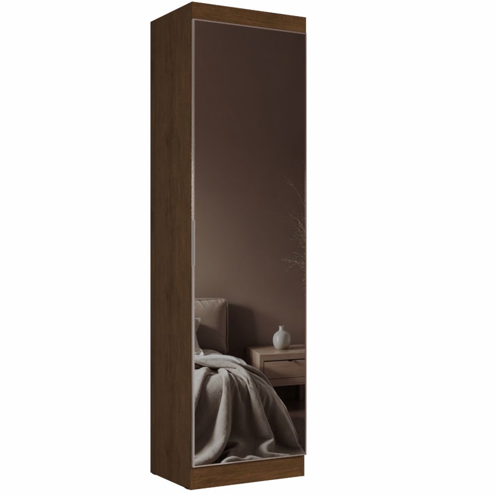 Sapateira Roupeiro Thor J&A Móveis 01 porta com espelho – Jequitibá