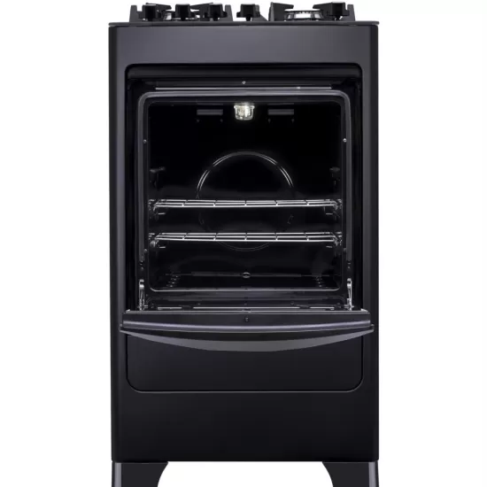 Fogão Dako 4 Bocas Supreme Glass com mesa de vidro Bivolt - Preto