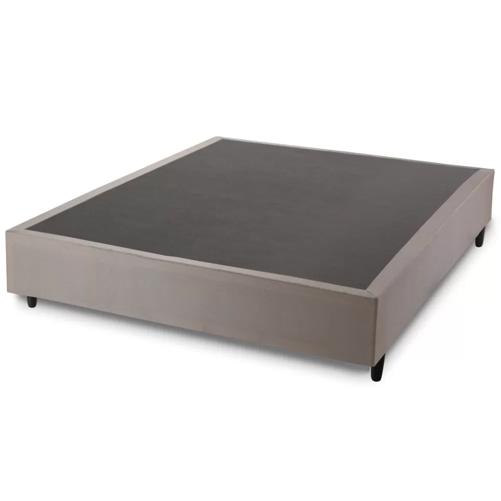 Base Cama Box Casal Hellen Strong 138 de largura e 38 cm de altura bege