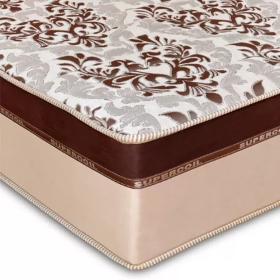 Colchão casal Ortho Essence em molas ensacadas individualmente com 34 cm altura largura de 138 cm Marrom