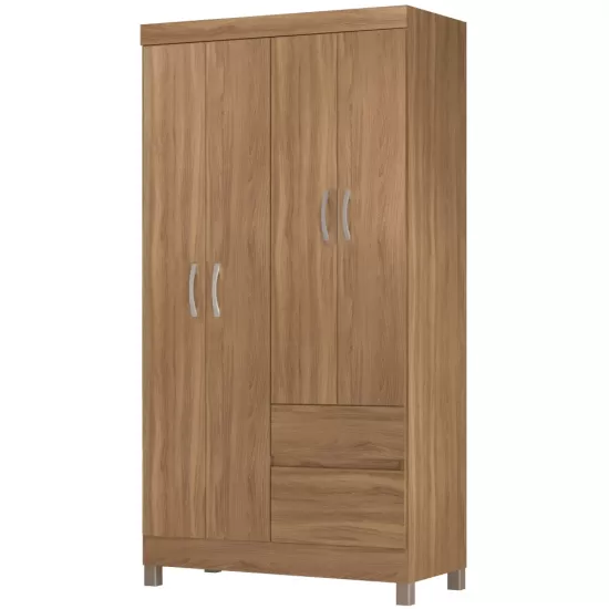 Guarda-Roupa Demóbile Lotus Solteiro Infantil com  100 cm de Largura 4 Portas 2 Gavetas Amendola Touch 134