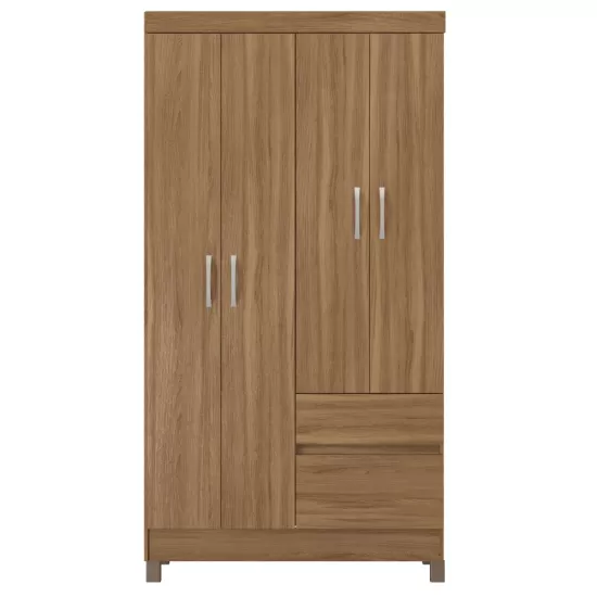 Guarda-Roupa Demóbile Lotus Solteiro Infantil com  100 cm de Largura 4 Portas 2 Gavetas Amendola Touch 134