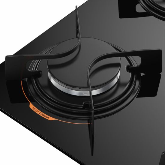 Cooktop Atlas UTOP 4 bocas com mesa de vidro preto Bivolt