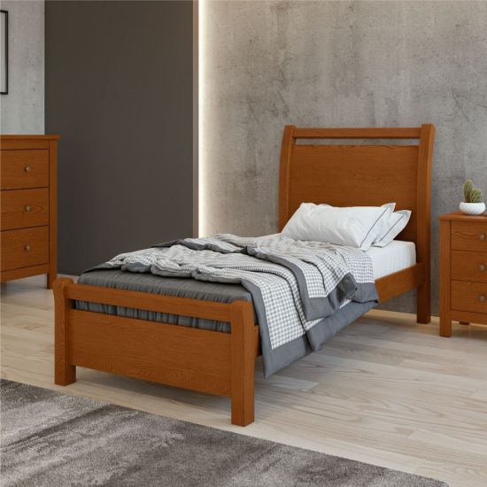 Cama Solteiro Lopas Reali com largura de 88 cm - Frassino