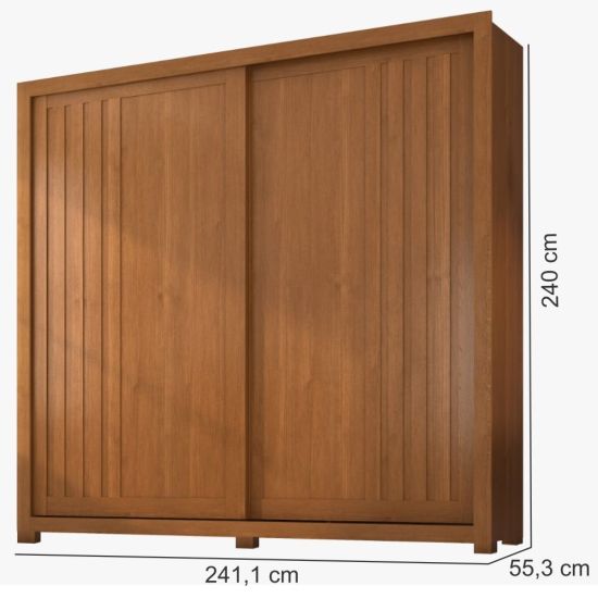 Guarda Roupa Roupeiro Zanzini Versalles com 241 cm de Largura 2