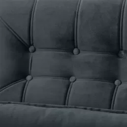 Sofá Retrátil e Reclinável Hellen Magestic 4 Lugares 250 cm com Rinheira no tecido Platinium Grafite