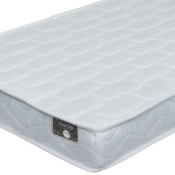 Colchão para Berço Ortho Baby Kids padrão americano densidade 18 bordado com forro em PVC impermeável largura de 70 cm Branco