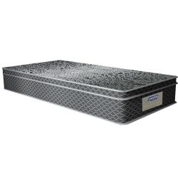 Cama Box de Solteiro Gazin Perola Negra e molas pocket ensacadas individualmente com espuma D33 altura de 71 cm largura de 88 cm Preto