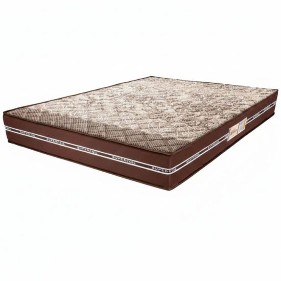 Colchão de casal Queen largura 158 cm Ortho D45 Style 100% espuma altura de 24 cm até 150 Kilos Marrom 