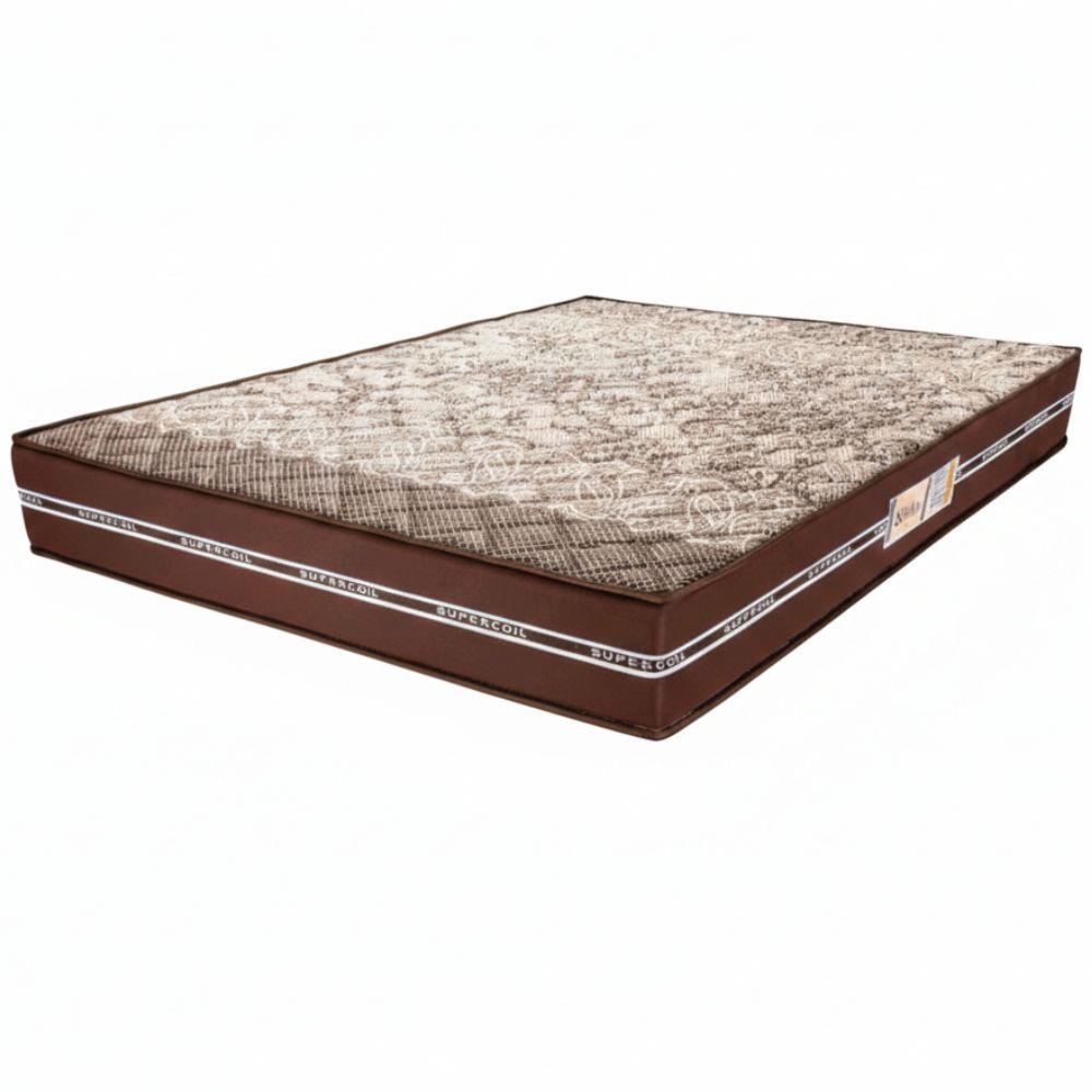 Colchão de casal Queen largura 158 cm Ortho D45 Style 100% espuma altura de 24 cm até 150 Kilos Marrom 