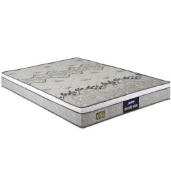 Colchão de Casal Queen Gazin Stone D33 misto altura de 21 cm 158x188 Cinza Branco