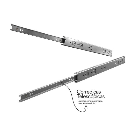 Armário de Cozinha Aramóveis Mega Petra R2000449 espaço para micro-ondas com 208 cm de largura Cinamomo Branco