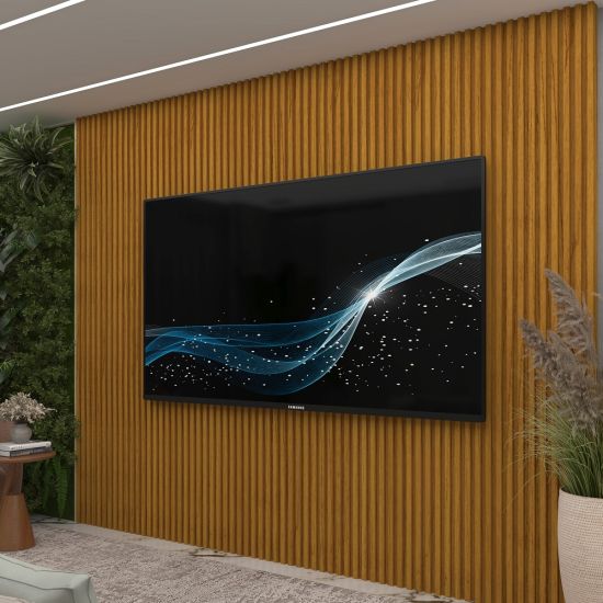 Painel Gelius Supreme Ripado Autêntico Slim largura 220 cm Naturale