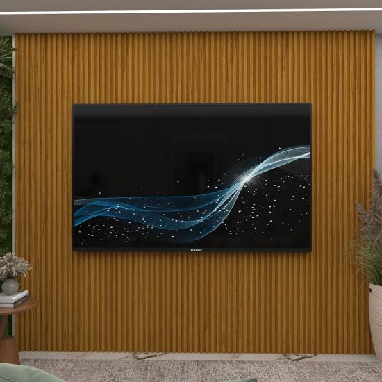 Painel Gelius Supreme Ripado Autêntico Slim largura 220 cm Naturale