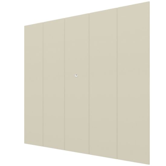 Painel Gelius Realce com bordas chanfradas em 45 graus largura de 220 cm OFF White