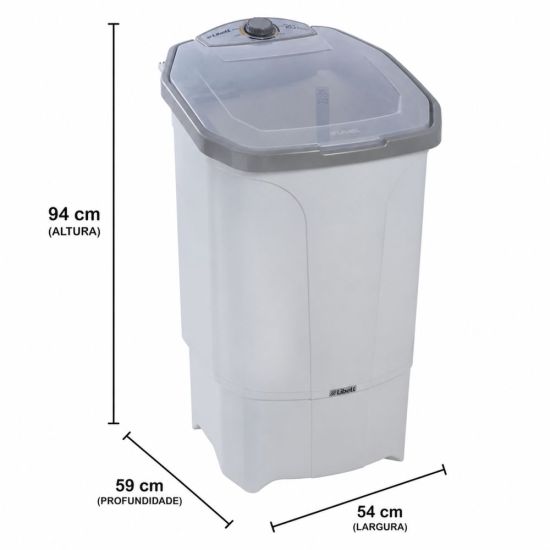 Tanquinho lavadora Libell 20 kilos semiautomática com lavagem por turbilhonamento 127V Branco