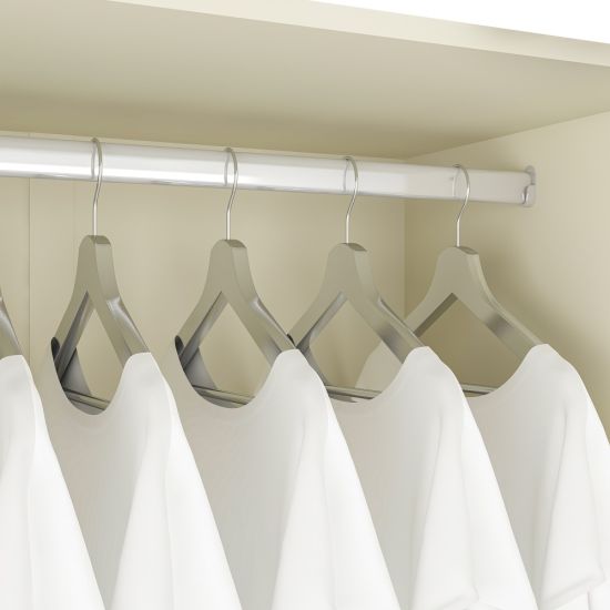 Guarda Roupas Roupeiro Gelius Casal Imperatriz 4 portas 2 gavetas 100% MDF espelho e pês OFF White 